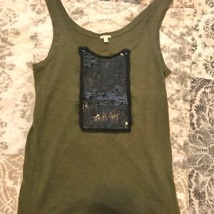 J.Crew sequined tank top - size small